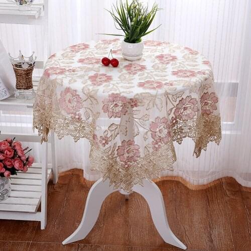 NIOBOMO Lace Tablecloths On The Table