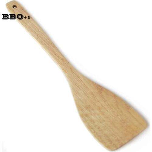 New 1 pcs Natural Wooden Long Handle Turner Shovel Spatula Wood Cooking Tools Household Kitchen Utensils Gadgets salad noodles