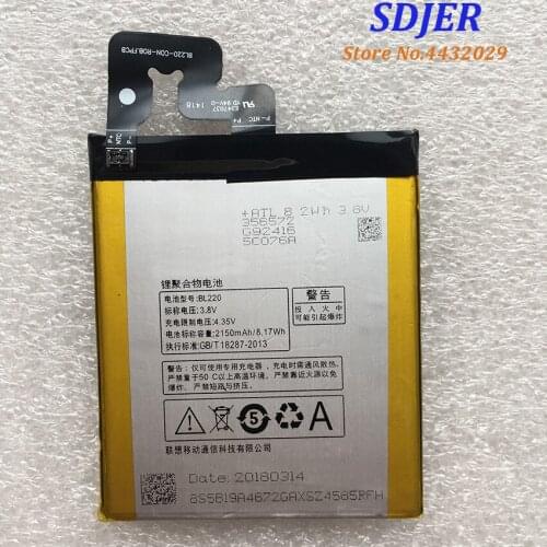 New High Quality Battery Original BL220 For Lenovo S850 S850T 2150mAh 8.17wh Mobile Phone Batteries Accumulator In stock