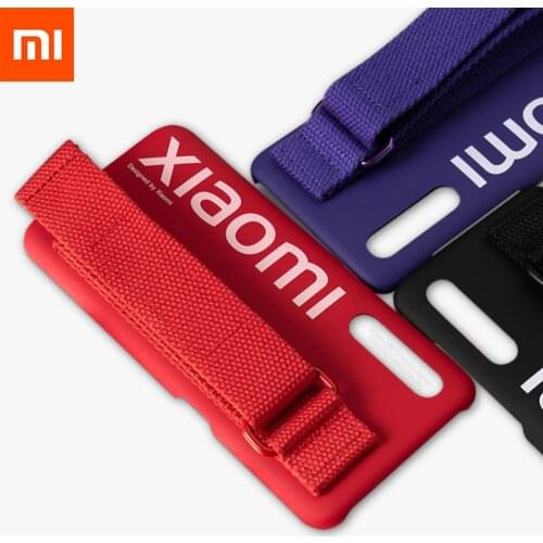 Original Xiaomi 9 Case Hard Case PC Wrist strap bracket Cover Protector Minimalism Back Cover Case For XIaomi 9 Polyester Mi 9