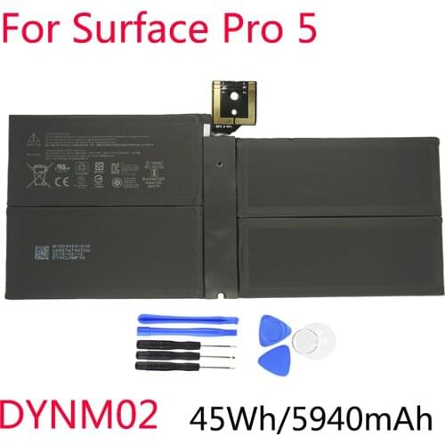 Original New Battery G3HTA038H DYNM02 For Microsoft Surface Pro 5 1796 DYNM02 7.57V 5940mAh 45Wh