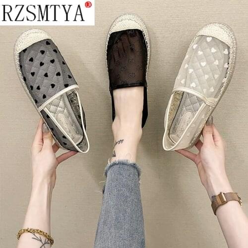 Sapatos Espadrilles Fashion Womens Flats Shoes Lace Hand-made Woven Emboridery Shoe Spring Summer Slip on Espadrille