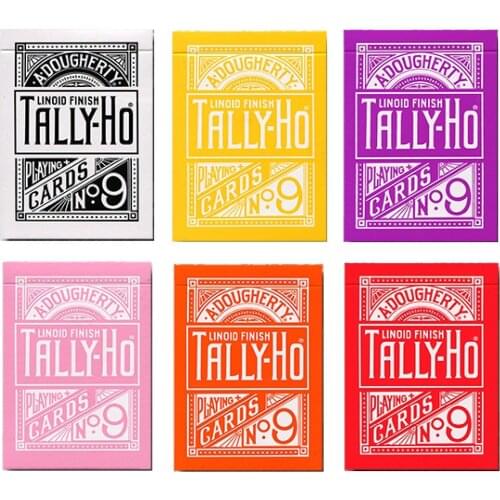 Tally Ho Reverse Rose Playing Cards Fan Back Deck USPCC Collectible Poker Magic Card Games Magic Tricks Props for Magician