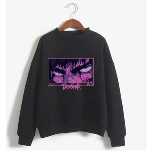Berserk Hoodies Sweatshirt Japanese Anime Harajuku Cuts Eyes Cool Printed Mens Fashion Loog Sleeve Mannen Casual Sweatshirts