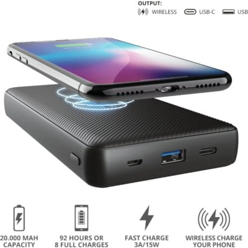 Primo Wireless 20.000 Mah Powerbank