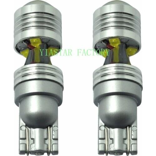 Yiastar 2PCS Led Car DC 12v Lampada Light T10 194 168 w5w T10 Led Parking Bulb Auto Wedge Clearance Lamp High Power 30W White