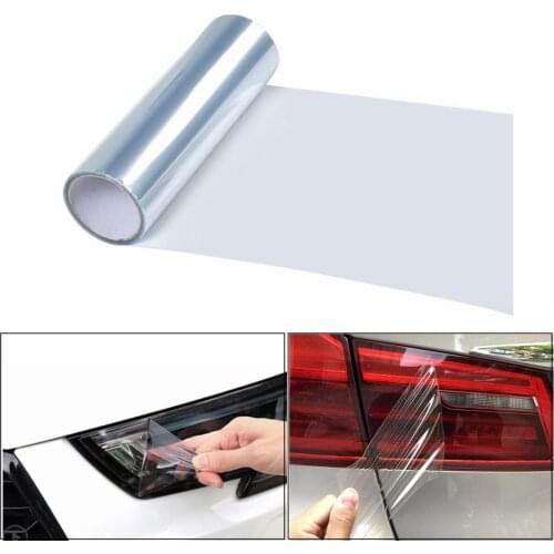 1 Roll 40x120cm UV Sunlight Protection Vinyl Headlight Wrap Cover Clear Film