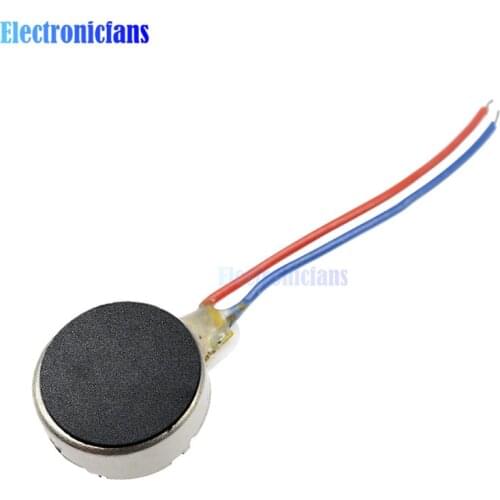1PCS Coin Flat Vibrating Micro Motor DC 3V 8mm For Pager and Cell Phone Mobile Wholesale