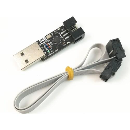 1PCS USBasp-H6P USB ISP 5V AVR Programmer USB ATMEGA8 ATMEGA128 New +1PCS 6PIN Wire Support Win7 64Bit