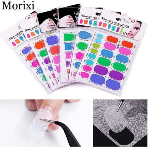 2pcs/set fiberglass nails different size mixed easy to wear 3D french manicure DIY nail tip extension glass nail form MZ199