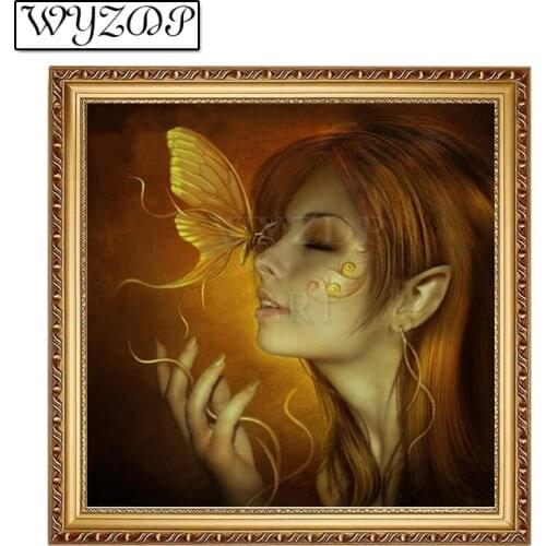5D Diamond painting Girl Picture Full Square/Round Diamond Embroidery Cross stitch Mosaic Gift Kits Home decor WYZ20201108