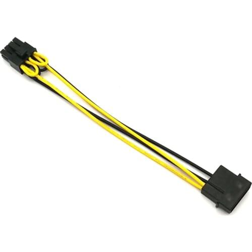 Angitu 100pcs/lot IDE Molex 4Pin to CPU ATX 8Pin Power Adapter Cable