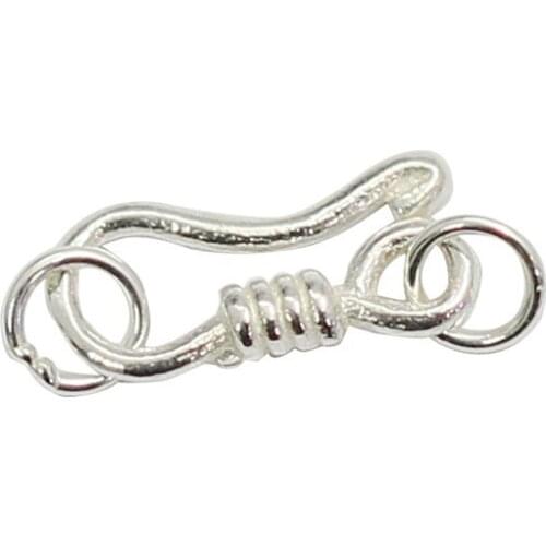 Beadsnice Top Unique 925 Sterling Silver Bases Banks Hook And Eye Clasp Personalized DIY Making Bracelet Necklace Accesories