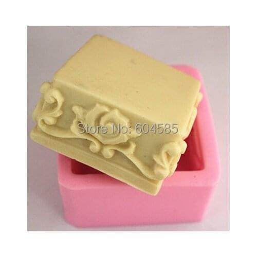 Even the square flower groove fondant cake molds soap chocolate mould for the kitchen baking FM163