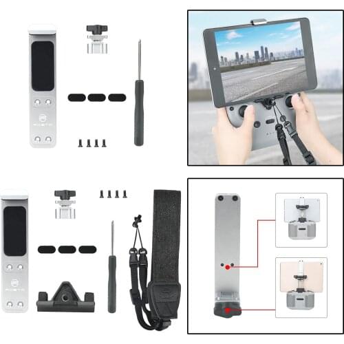 Alloy Tablet Mount Holder Bracket Neck Strap Hanging Lanyard for DJI Mini2 Mavic Air2