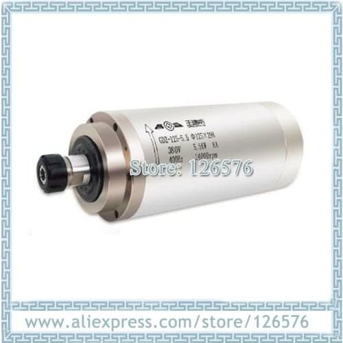 4 bearing wood working spindle motor 5.5Kw water cooled Spindle motor ER25 D125mm 24000rpm