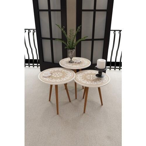 Efsun Nesting Table Wooden Legs