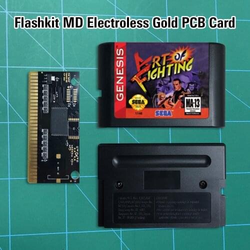 Art of Fighting - Flashkit MD Electroless Gold PCB Card 16 bit MD Games Cartridge For MegaDrive Genesis console