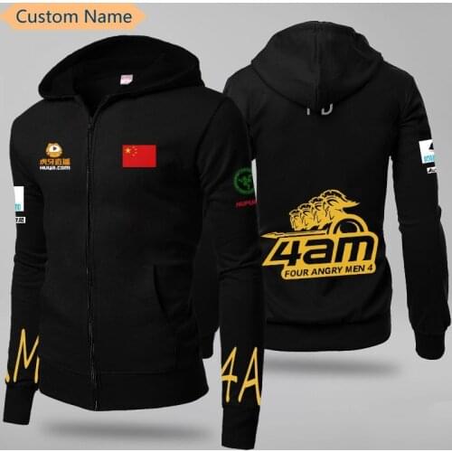 PUBG 4AM Esports Team Uniform Jersey Jacket Top quality Custom ID Name 4AM Hoody Coat Men Streetwear Hoodies Sweatshirt