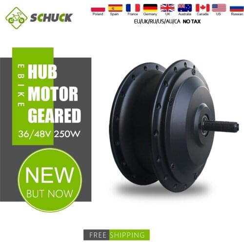 Ebike Hub Motor 36V48V 250W High Speed Electric Bicycle Front /Rear Wheel Brushless Gear Motor Drive For Ebike Conversion Kits