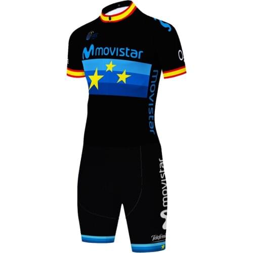 Movistar One Piece Skinsuit Uniforme Malliot 2021 Equipamento Maillot Conjunto Masculino Hombre Jersey Ciclismo Ropa Ciclismo