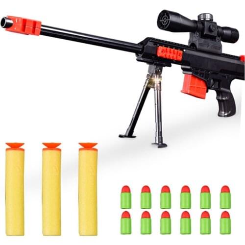 Soft Bullet Gun Sniper Rifle Airsoft Air Guns Plastic Blaster Military Toys Model For Gifts Children Outdoor Game Toy