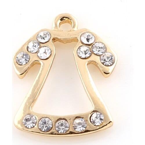 Newest 20Pcs/lot Alloy Metal Silver Plated Princess Dress Skirt Charm Pendant Fit Necklace Jewelry Making Crafts