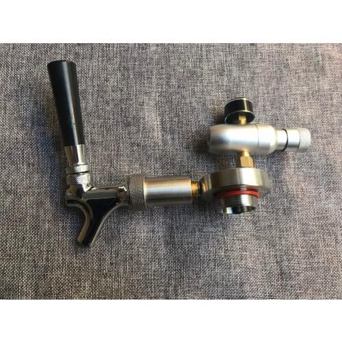 New 304 stainless Mini Beer Growler Spears With Tap Faucet with CO2 Injector Premium For 2L /3.6L /5L Mini Keg Beer Growler