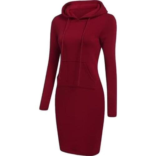 021 Solid Color Hoodie Womens Clothes Dress Sweater Long Sleeve Pullover Hooded Regular Jacket Casual Sweater