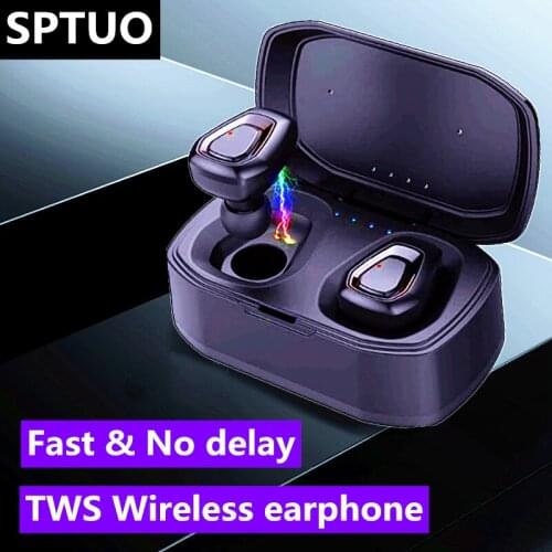 Original A7 TWS Earbuds Bluetooth 5.0 Wireless Headphones Sport Headset with Mic Digital Display for Xiaomi Huawei Smart phone
