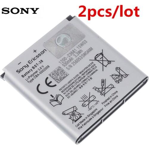 2 pcs /lot Original Sony BST-38 Battery For Sony Ericsson W980 Z770i C510 C902 C905 K770 930mAh