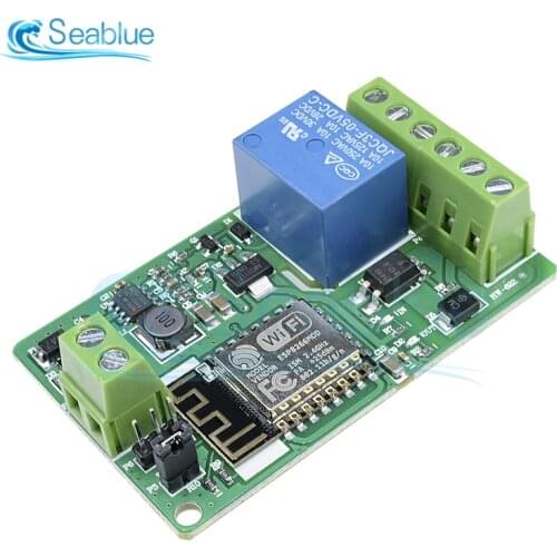 DC 5V 12V 24V ESP8266 ESP-12F Wireless Wifi Relay Switch Module 220V 10A Relay Module ESP12F 802.11b/g/n 2.4GHz