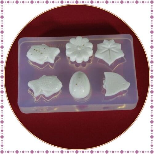 Fish flower Liquid silicone mold DIY resin jewelry pendant necklace pendant lanugo mold resin molds for jewelry