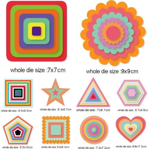 2020 New Metal Cutting Dies Layer frame background for DIY Scrapbooking Photo Album Decorative Embossing Card Crafts Die Cut