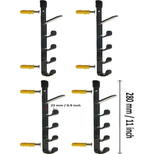 AUXPhome Fishing Rod Wall Storage Rack, Fishing Pole Holder for Garage & Cabin & Basement, Heavy Duty - Holds up to 10 Fishing R