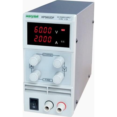 KPS602DF Adjustable High precision double LED display switch DC Power Supply protection function 60V2A 110V-230V 0.1V/0.001A EU