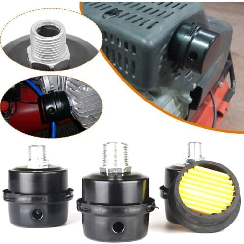 13mm/16mm/20mm Air Compressor Parts Metal Air Compressor Intake Filter Noise Muffler Silencer 1/2'' 5/8" 3/4'' Thread M12