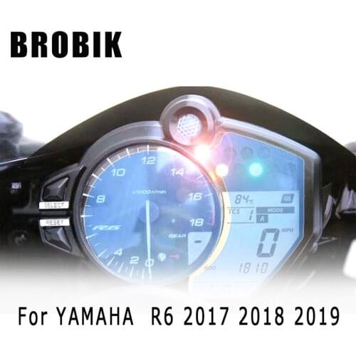 BROBIK Motorcycle Speedometer Scratch Cluster Screen Protection Film Protector For YAMAHA R6 2017 2018 2019
