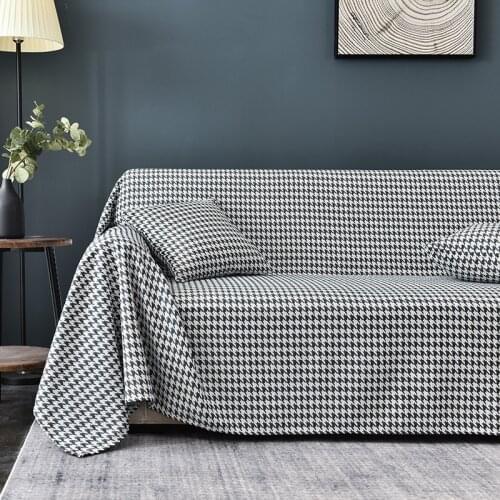 2-Seater Protector Sofa Covers for Living Room for Home Furniture Plaids and Covers Chair Scandinavian Convertible Sofa Cover