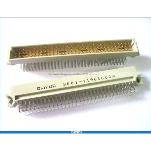 10 Pcs 96 Pin Eurocard DIN Ccnnector Male Right Angle 3 Rows 32x3 Gold Plated