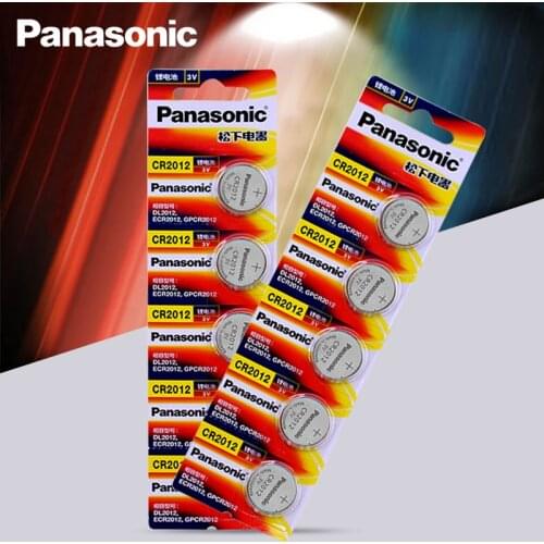 10pcs Original Brand new battery PANASONIC cr2012 3v button cell coin batteries for watch computer cr 2012