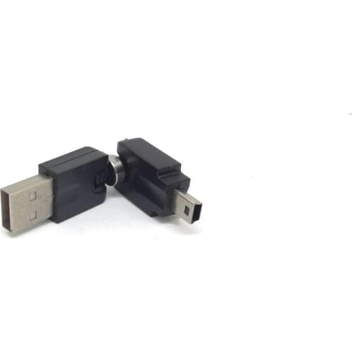 10pcs USB 2.0 Type-A Male To Mini 5 Pin Male 360dDegree Rotation Extension Adapter