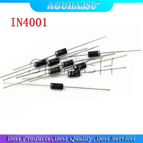 100PCS Rectifier Diode IN4001 1A 50V DO-41 1N4001