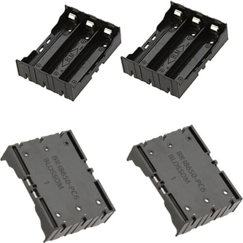 2 3 4 Slot Batteries Container With Hard Pin 2Pcs ABS 18650 Power Bank Cases 2X 3X 4X 18650 Battery Holder Storage Box Case