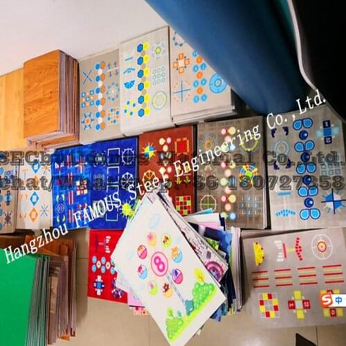 3D compact vinyl flooring 3d linoluem digital printing PVC Floor roll, fiber glass UV attached epoxy treatment