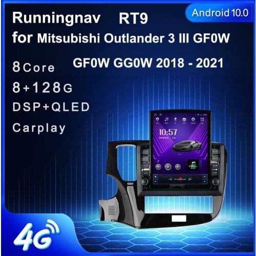 9.7" Android 10.1 For Mitsubishi Outlander 3 III GF0W GF0W GG0W 2018-2021 Car Radio Multimedia Video Player Navigation GPS