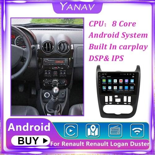 Audio GPS Navigation Android 2 Din Tape Recorder For Renault Duster 2010-2017 Car Radio Carplay Multimedia MP3 Player Head Unit