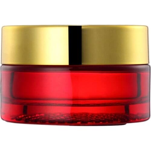 30g Red glass Skin Care Cream jar cosmetic bottle Mask Makeup Face Cream Skin Care Empty cosmetic container