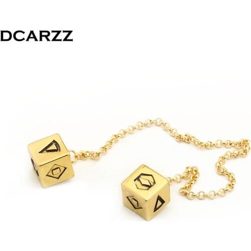 Movie Han Solo Lucky Dice Bracelet Prop,1.25 cm Dice Bracelet Hanging Dangle Ornament Decoration Cosplay Costume Wholesale