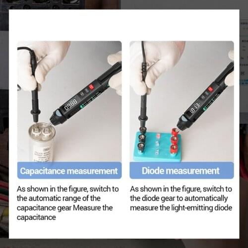 Digital 6000 Counts Multimeter Sensor Pen NCV Tester Non-Contact Voltmeter A3008 J6PC